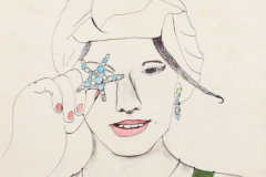 Helga-Zeidler-Junge-Frau-mit-blauem-Stern